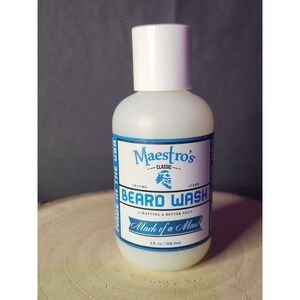 Maestro's Classic Mark of a Man‎ Blend Beard Wash~4 fl oz~NEW~Grooms & Cleans